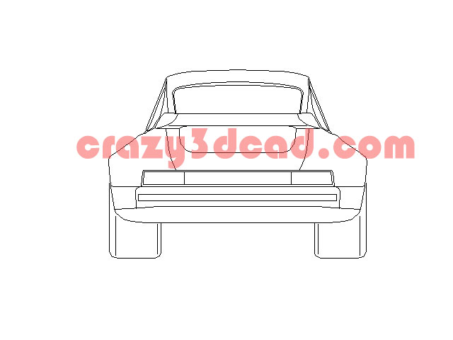 Concept car background CAD blocks